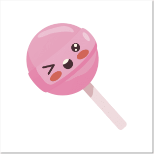 Cute Kawaii Lollipop Posters and Art